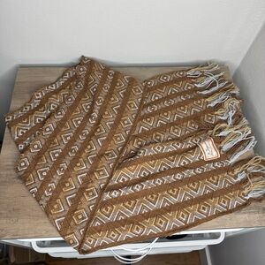 Figueroa Alpaca Wool Knit Scarf Tan